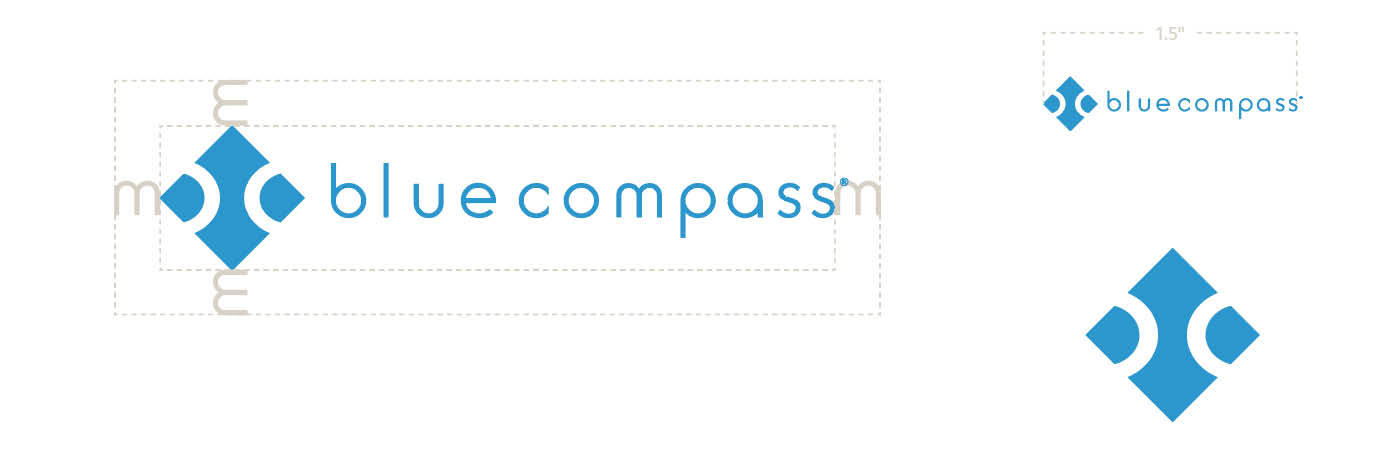 Blue Compass' logo.