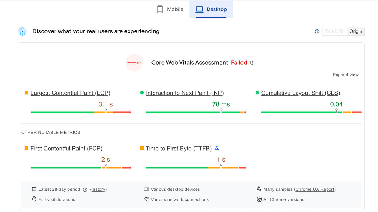google pagespeed insights